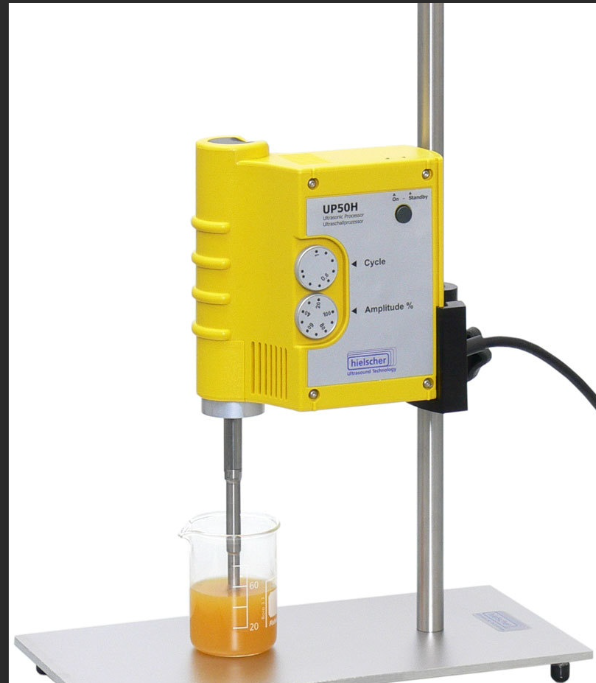 Hielscher实验室均质机UP50H用于实验匀浆分散和分解等