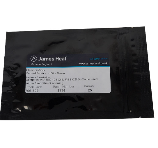 James Heal浸渍试纸706-720评估白色或柔和色纱线黄变 
